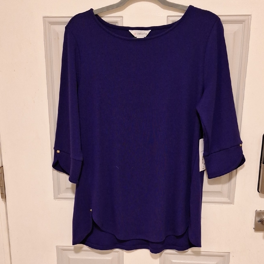 Liz Claiborne Women's Deep Purple Blouse